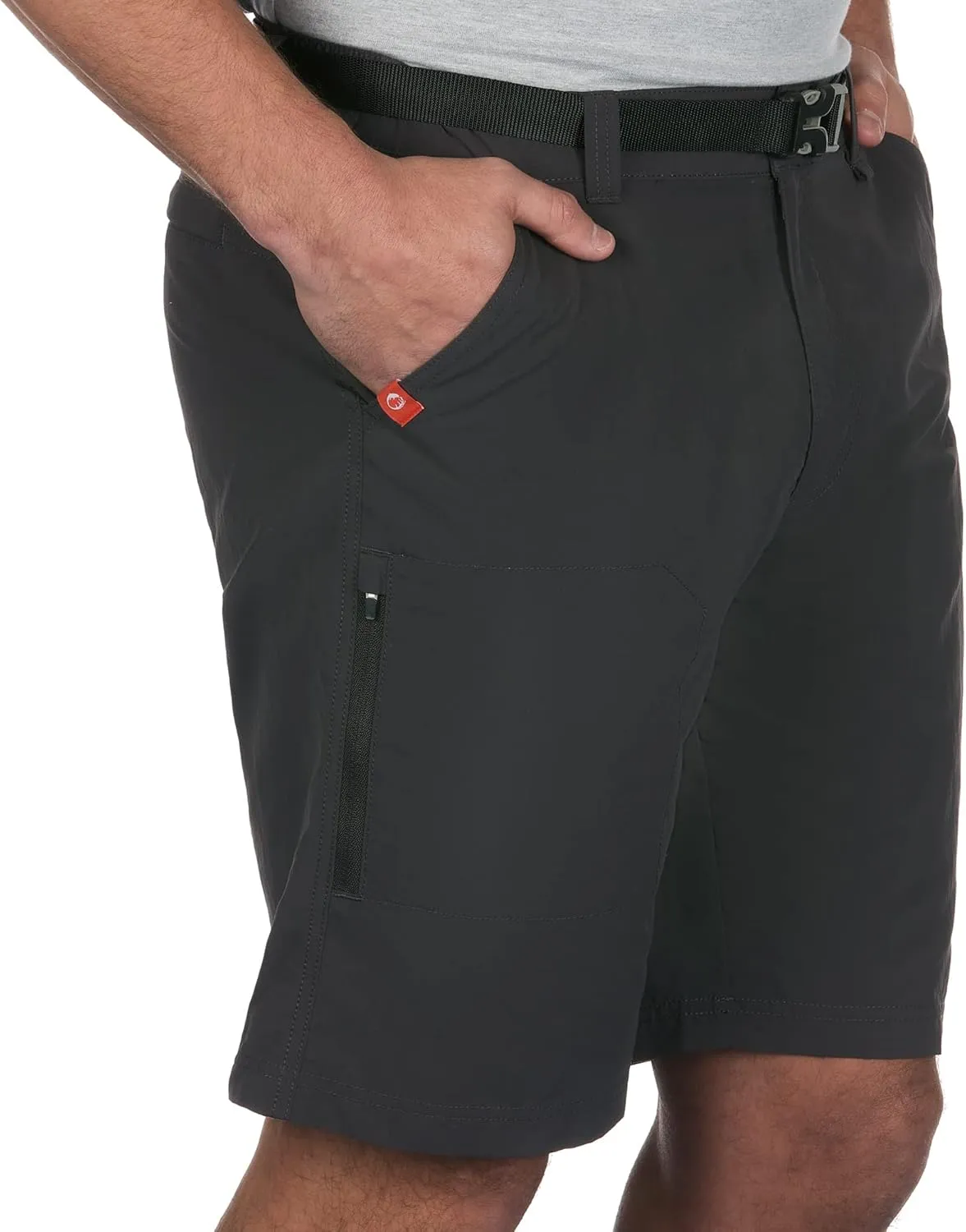 The American Outdoorsman Mens Hiking Shorts with Built-in Belt Ideal for All Outdoor Activity