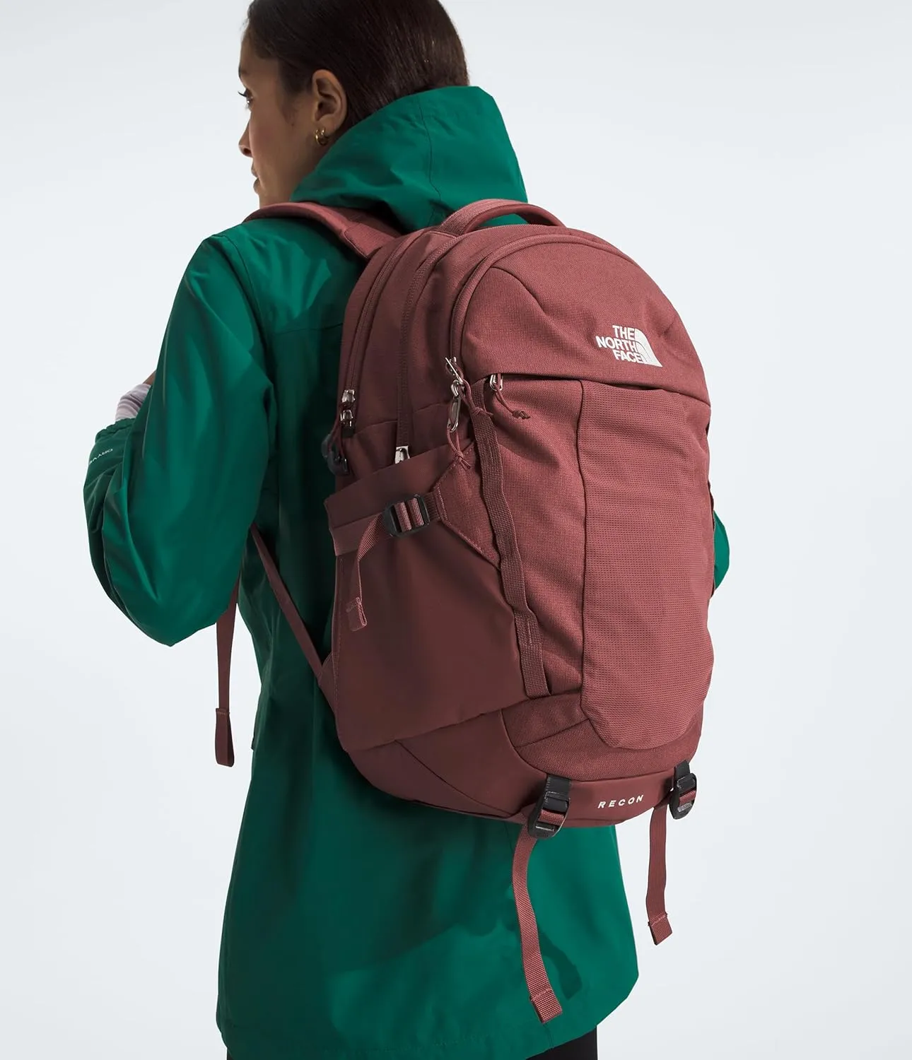 THE NORTH FACE Women's Recon Everyday Laptop Backpack - PFAS Free, Canyon Dust Dark Heather, One Size