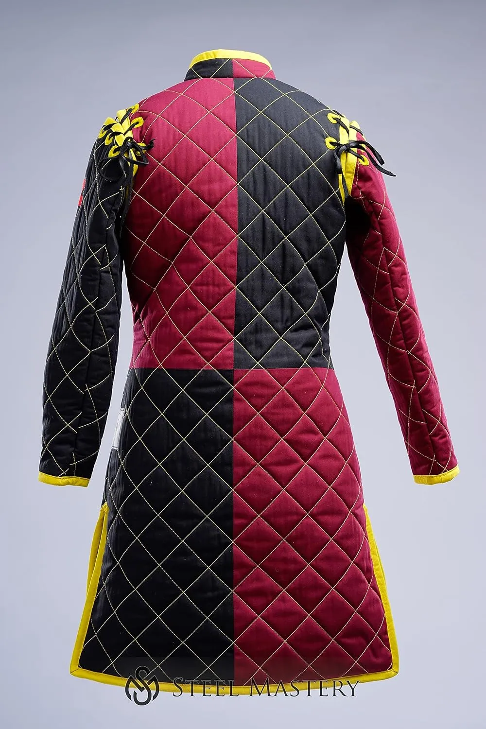 Thick Padded Full Sleeves Gambeson Coat Aketon Jacket Armor, Cotton Fabric
