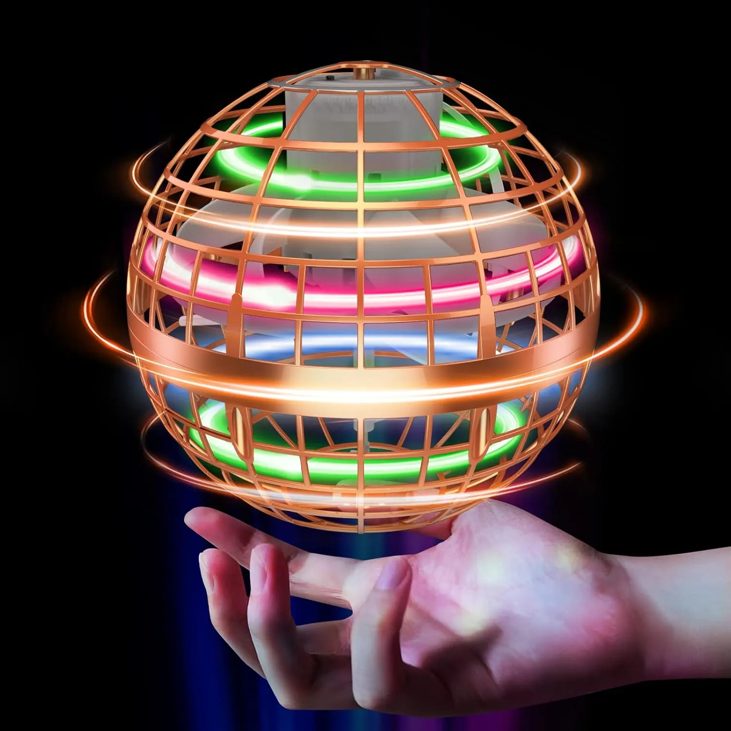 Tikduck Flying Orb Ball 2025 Toys Soaring Hover Boomerang Spinner Hand Controlled Mini Drone Cosmic Globe Spinning Kids Outdoor Fly Toy Birthday Gift Cool Stuff for Boys Girls 6 7 8 9 10  Year Old