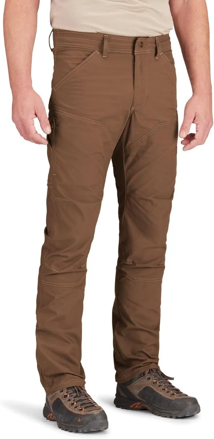 TK Flex Rise Men's Technical Pants Quick Dry Breathable Outdoor Hiking 8 Pockets Coyote Brown