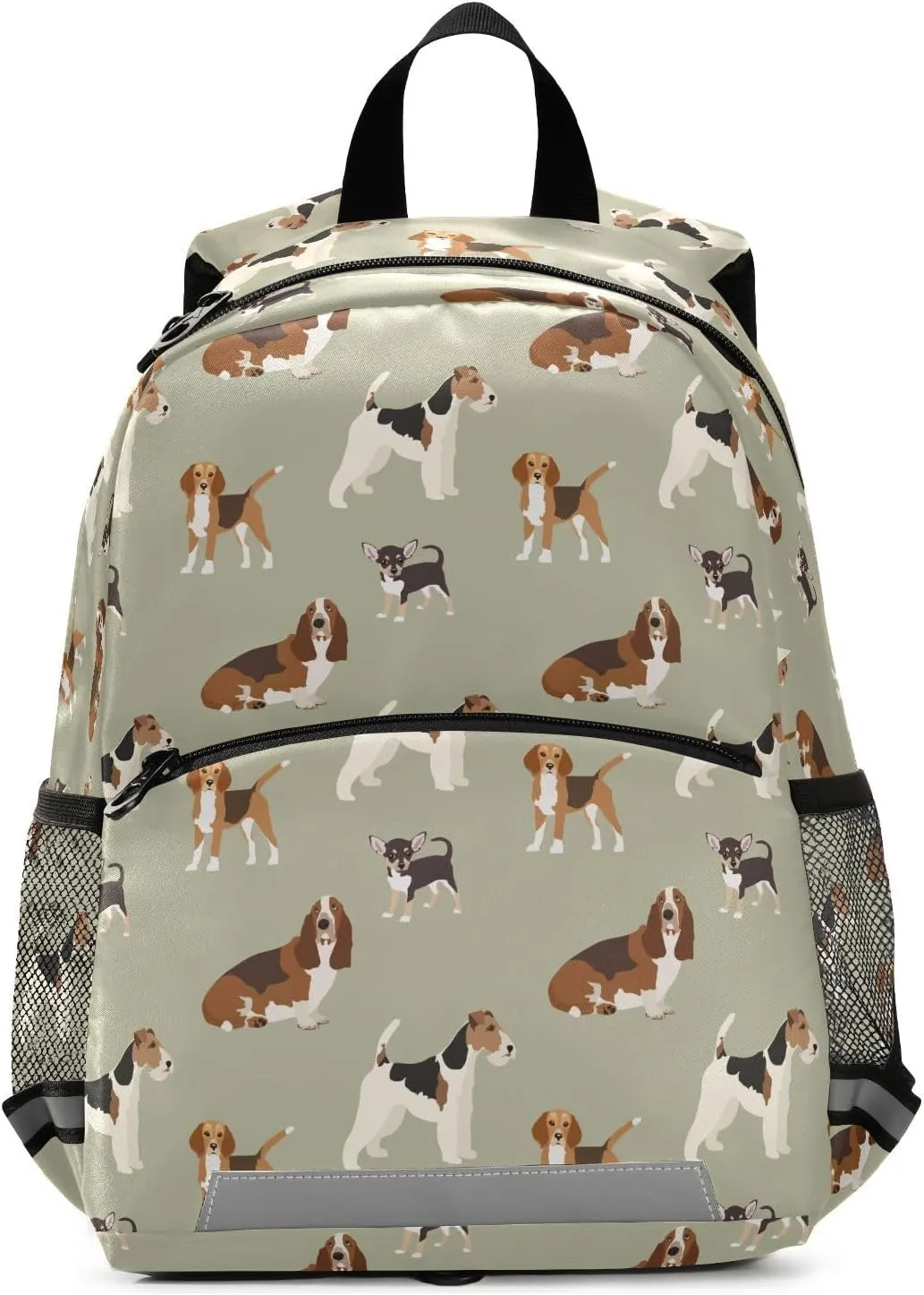 Toddler Backpack Bloodhound Beagle Dog Mini School Bag Boys/Girls Cute Small Schoolbag Kindergarten Pre School Bags with Chest Strap