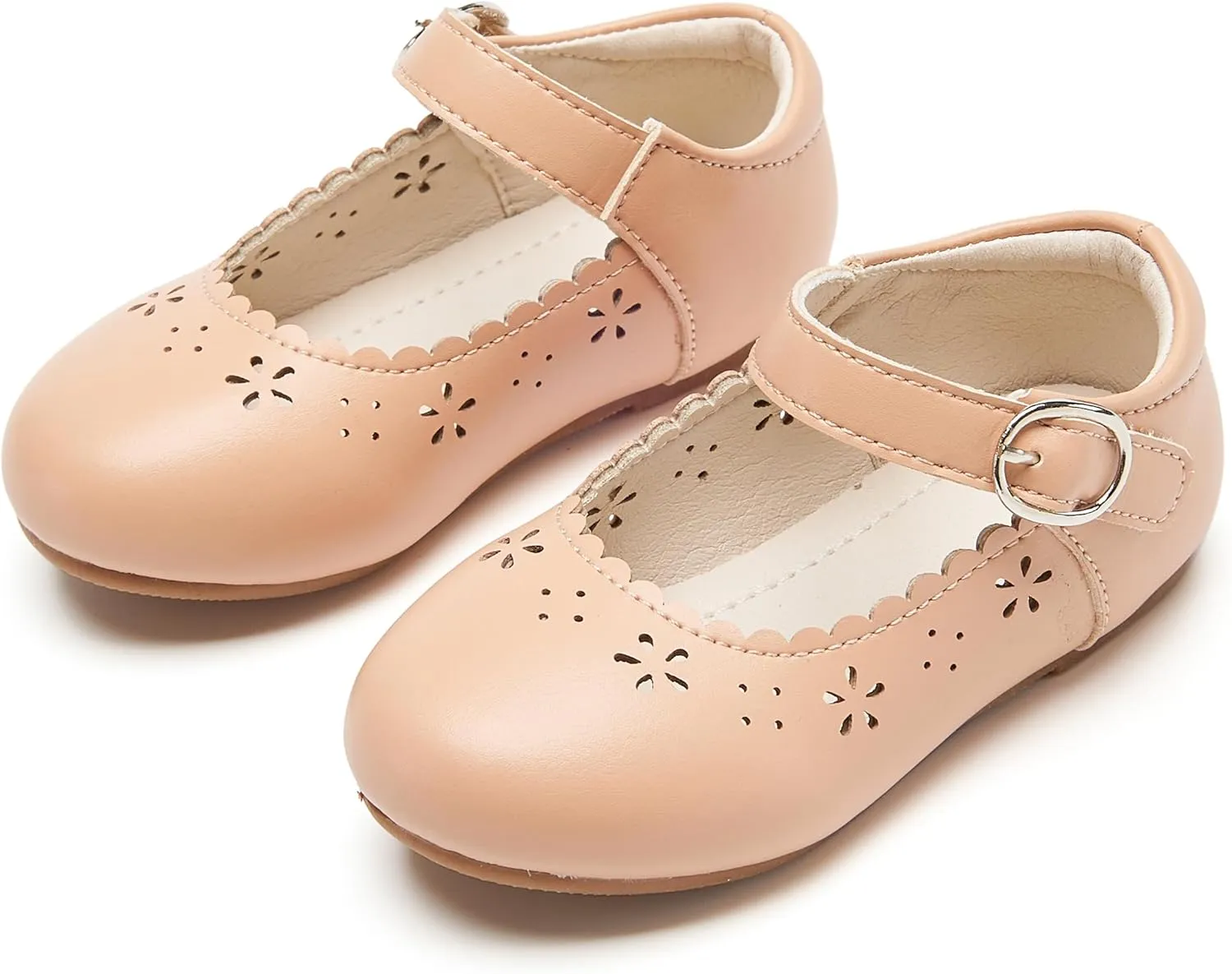 Toddler Flower Girl Dress Shoes - Little Girl Mary Janes Flats Wedding
