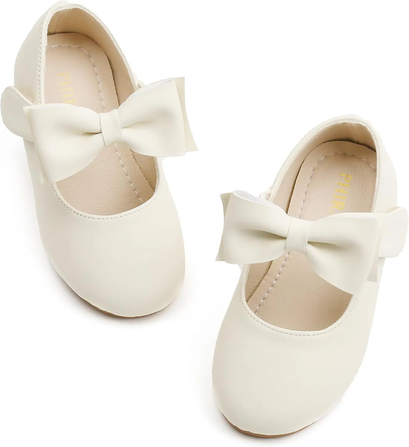 Toddler Flower Girl Dress Shoes - Little Girl Mary Janes Flats Wedding
