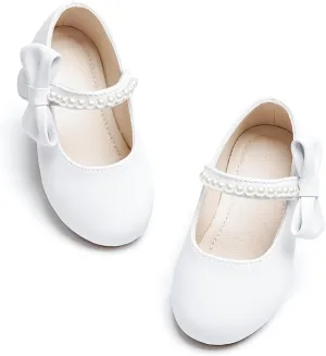 Toddler Flower Girl Dress Shoes - Little Girl Mary Janes for Wedding Party