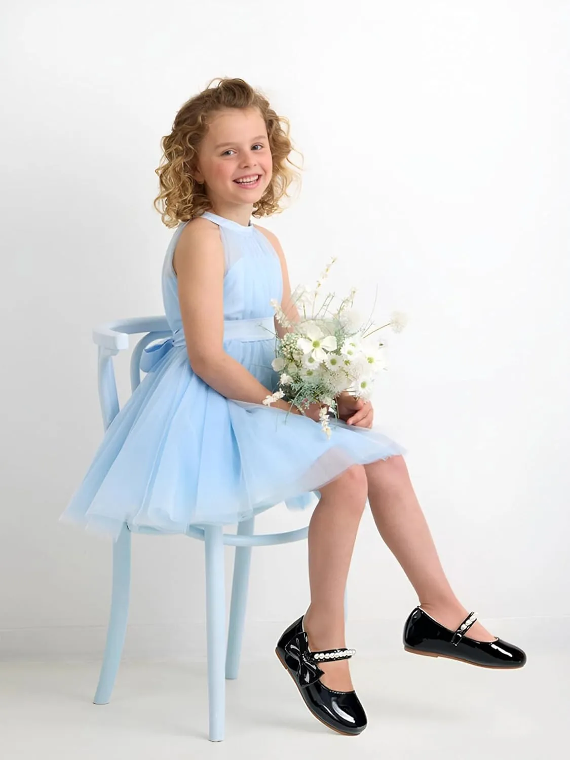 Toddler Flower Girl Dress Shoes - Little Girl Mary Janes for Wedding Party