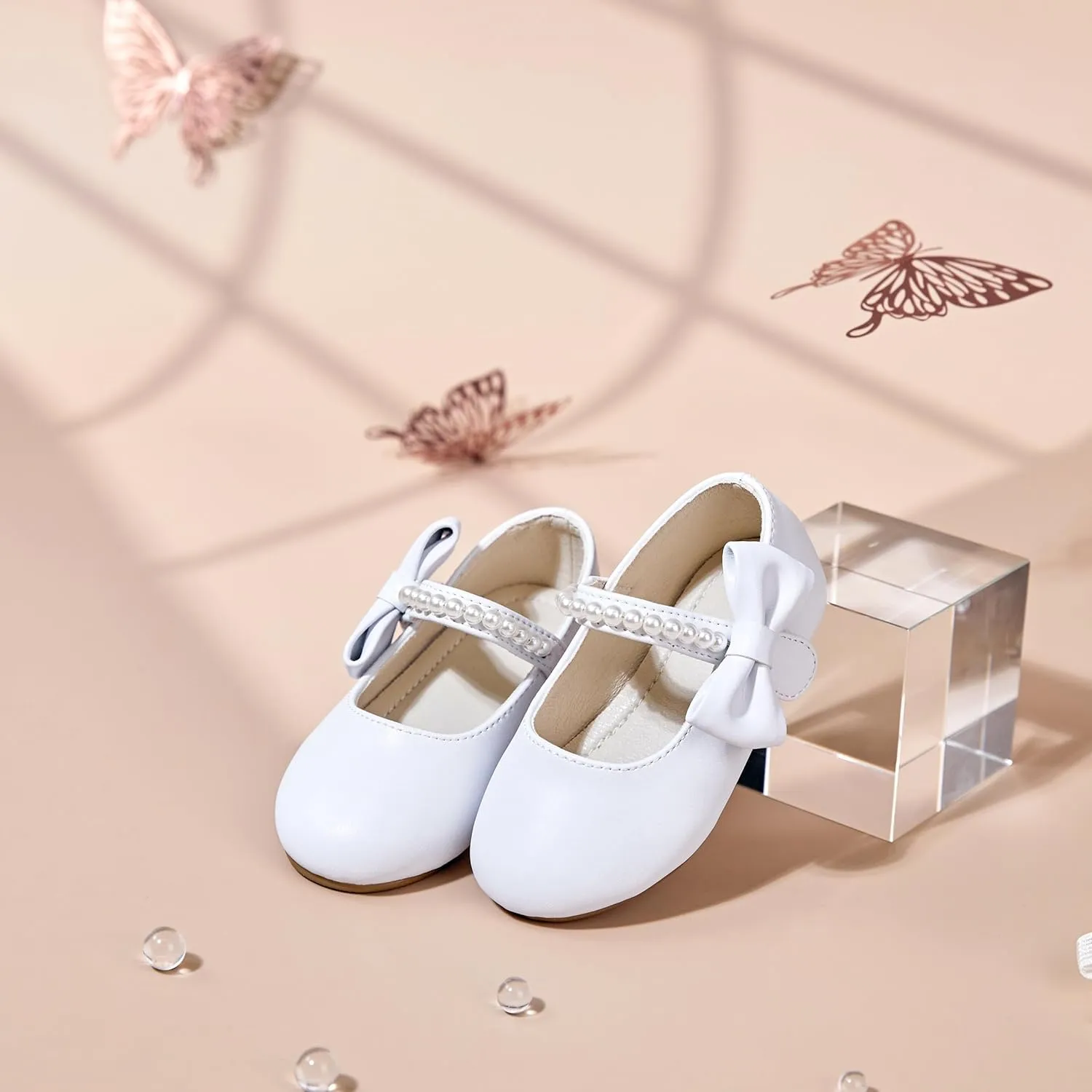Toddler Flower Girl Dress Shoes - Little Girl Mary Janes for Wedding Party