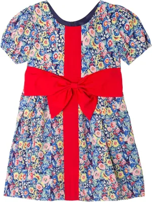 Toddler Girls Dresses Casual Back School Sleeveless Cross Straps Cutout Lined Elastic Waist Pattern Applique