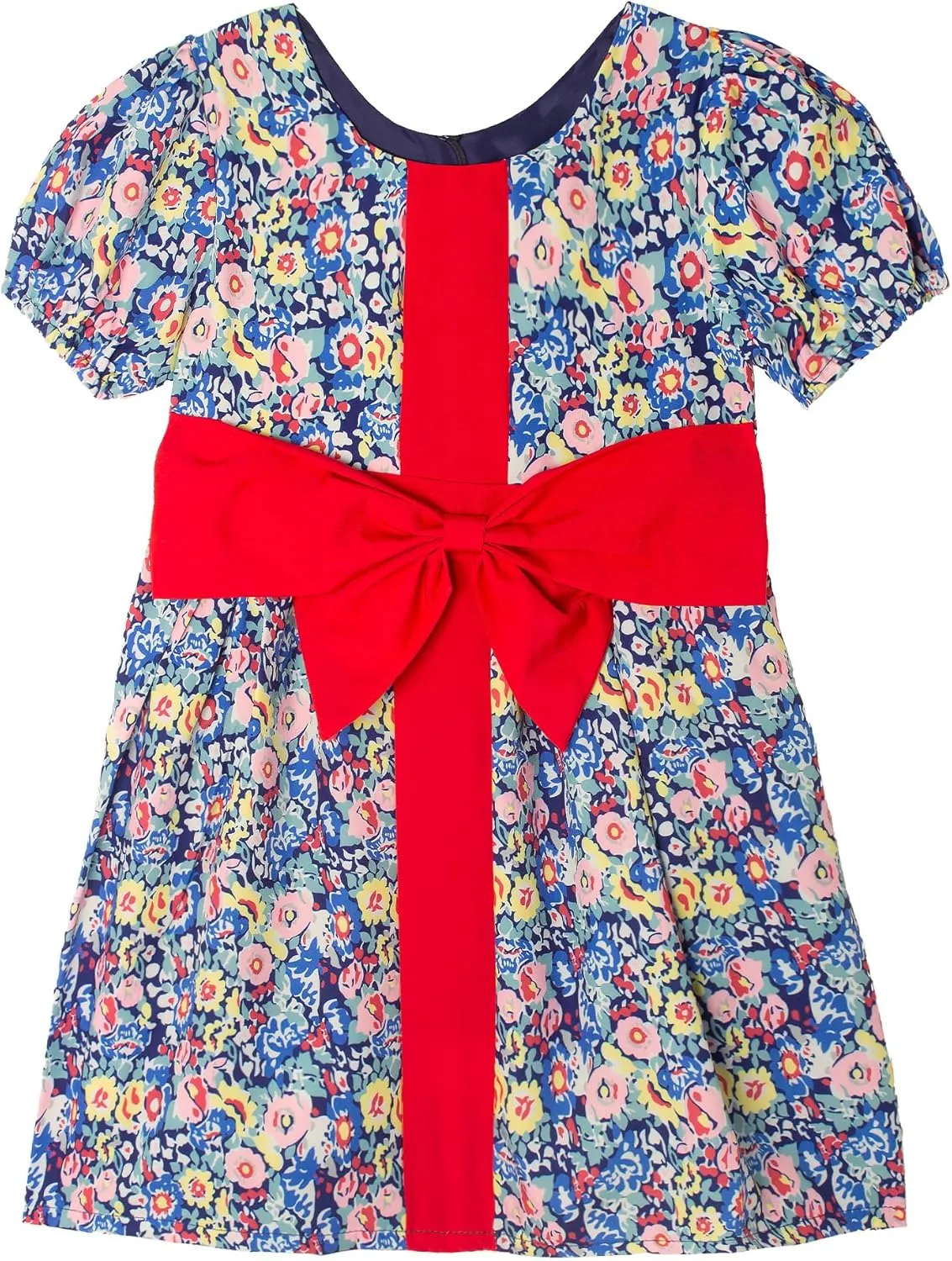 Toddler Girls Dresses Casual Back School Sleeveless Cross Straps Cutout Lined Elastic Waist Pattern Applique