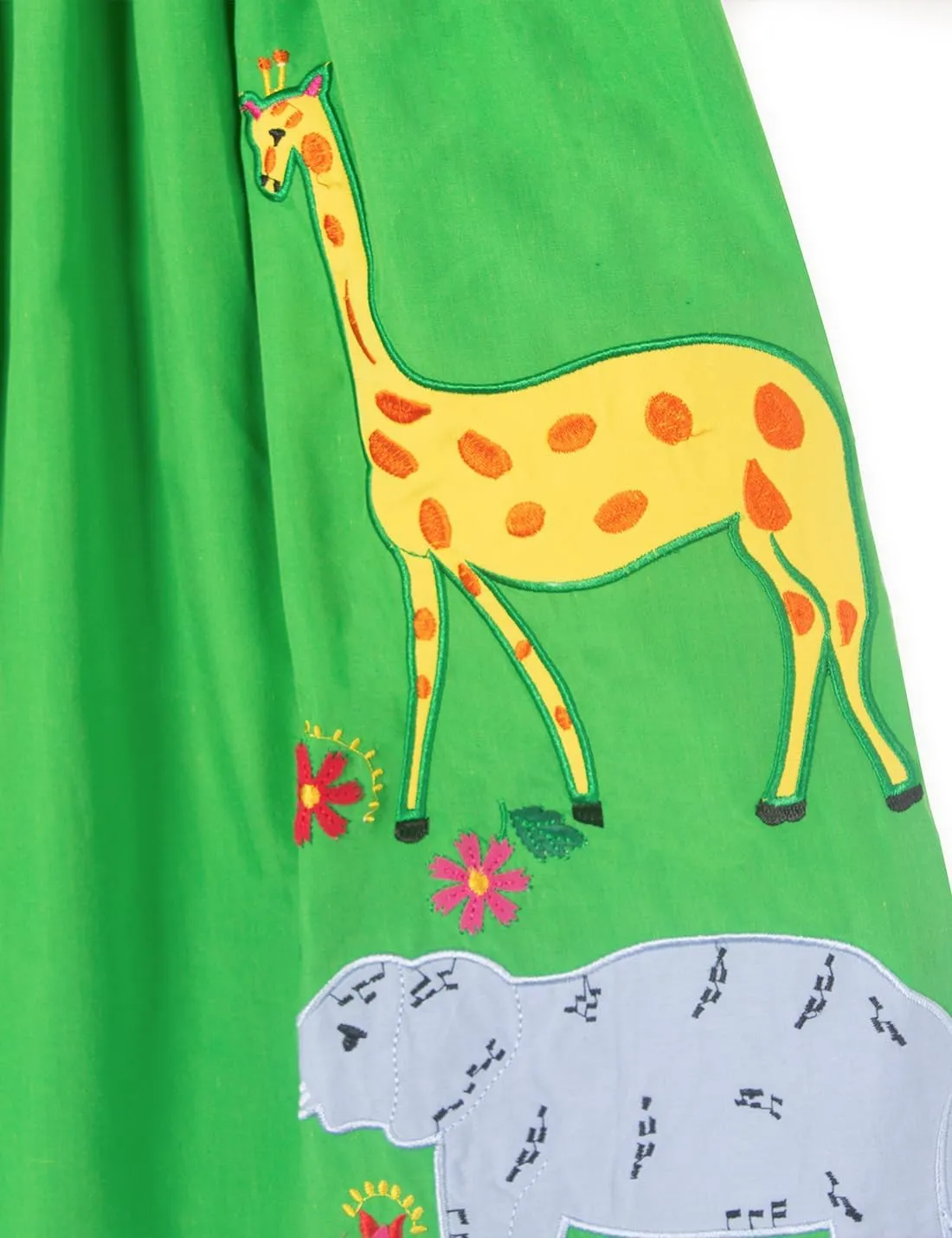 Toddler Girls Dresses Casual Back School Sleeveless Cross Straps Cutout Lined Elastic Waist Pattern Applique