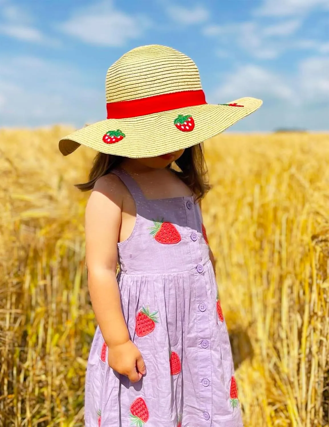 Toddler Girls Dresses Casual Back School Sleeveless Cross Straps Cutout Lined Elastic Waist Pattern Applique