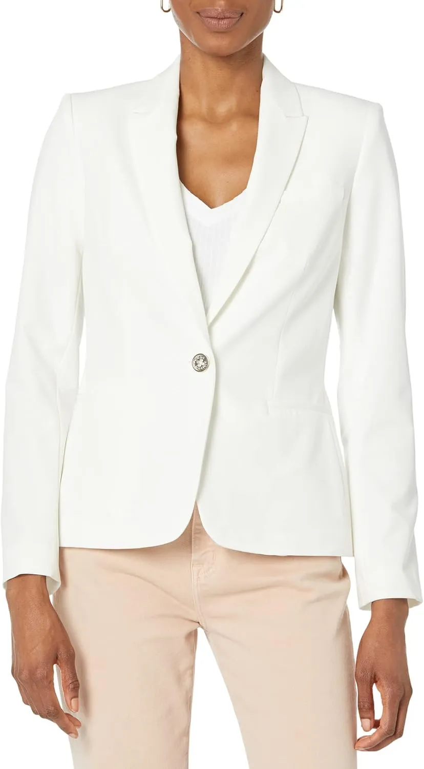 Tommy Hilfiger Women's Blazer – Business Jacket with Flattering Fit and Single-Button Closure