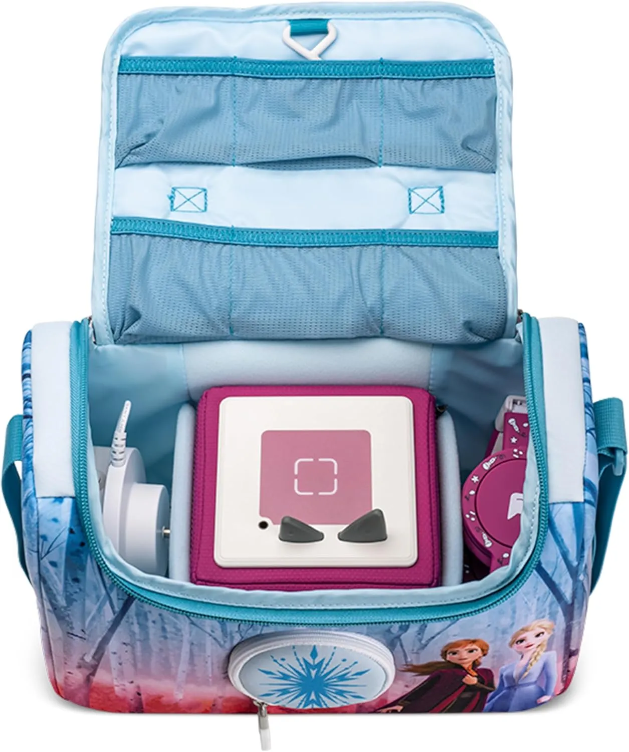 Tonies Listen & Play Bag - Secure Protection for your Toniebox, Headphones, Charging Station, and 6 Characters - Disney Frozen