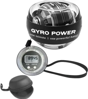 Torque Ball Hand Exerciser with Counter，Gyro Ball Wrist Exerciser,Wrist Exerciser Strengthener，Hand exercise balls for Strengthening Arms, Fingers, Bones and Muscles