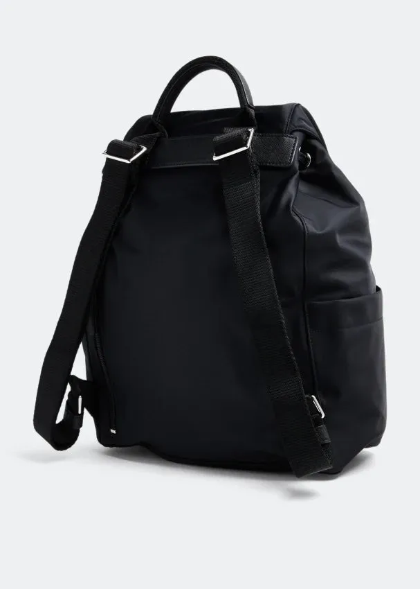 TORY BURCH VIRGINIA FLAP NYLON & LEATHER BACKPACK