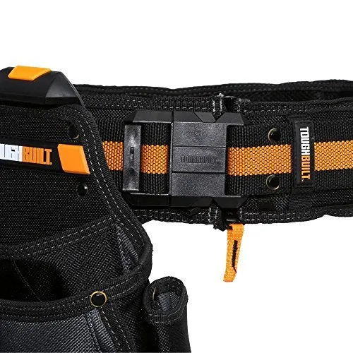 ToughBuilt - Pro Framer Tool Belt Set - 3-Piece, Includes 1 Pouch, Padded Belt, Heavy Duty, Deluxe Premium Quality, Durable - 10 Pockets, Hammer Loop, Patented ClipTech Hubs (TB-CT-102-3)