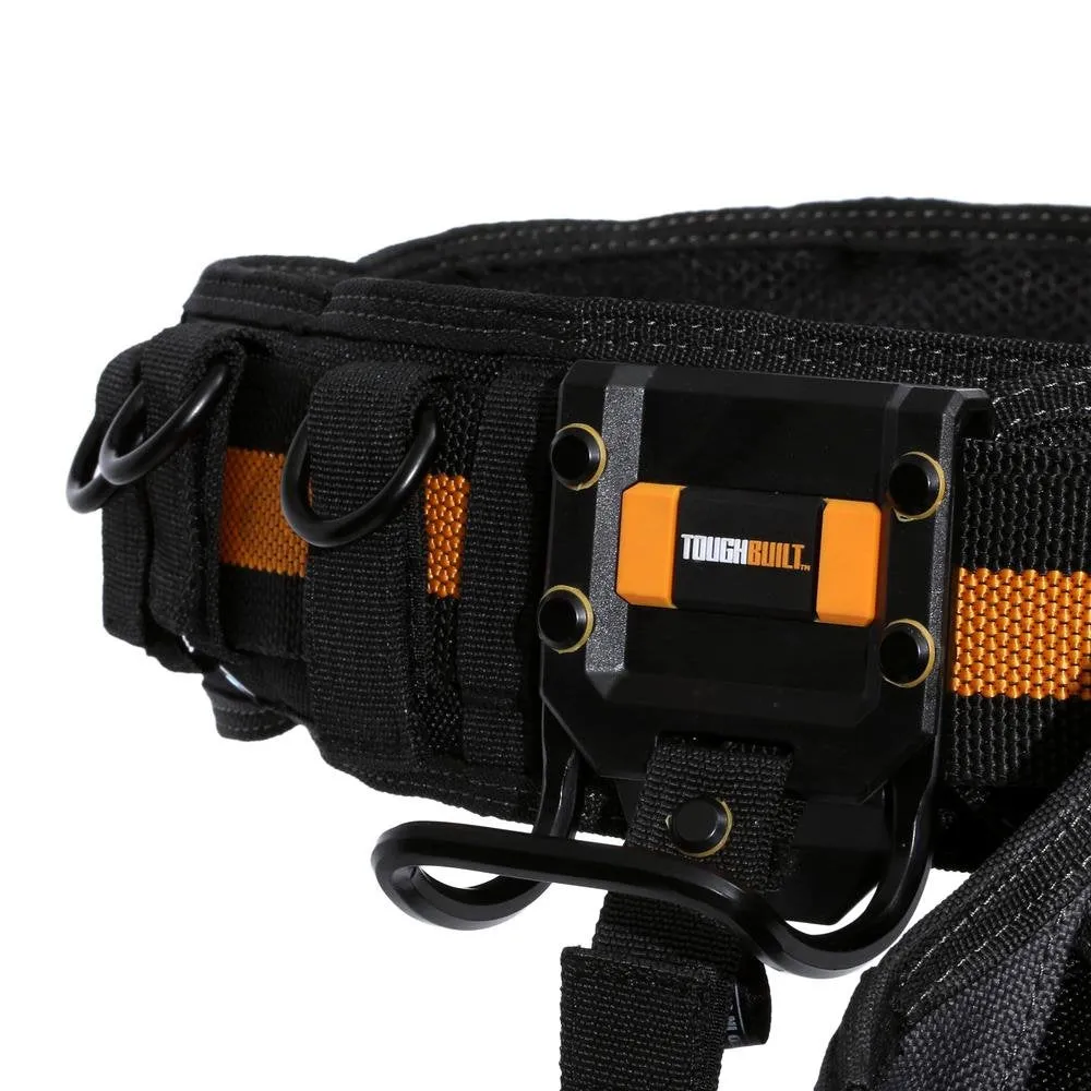 ToughBuilt - Pro Framer Tool Belt Set - 3-Piece, Includes 1 Pouch, Padded Belt, Heavy Duty, Deluxe Premium Quality, Durable - 10 Pockets, Hammer Loop, Patented ClipTech Hubs (TB-CT-102-3)