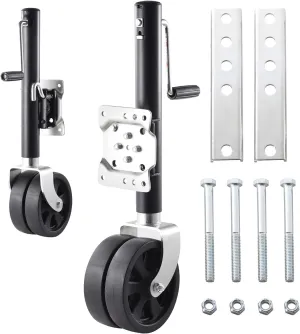 Trailer Tongue Jack | 8 Inch Wheel Trailer Jack with Handle,2000Lbs Lift Trailer Jack, Heavy Duty Trailer Lift for Boat RV Trailer Utility