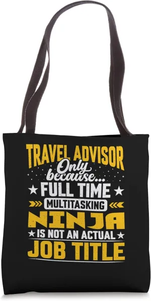 Travel Advisor Job Title - Funny Tour Tourist Guide Tote Bag