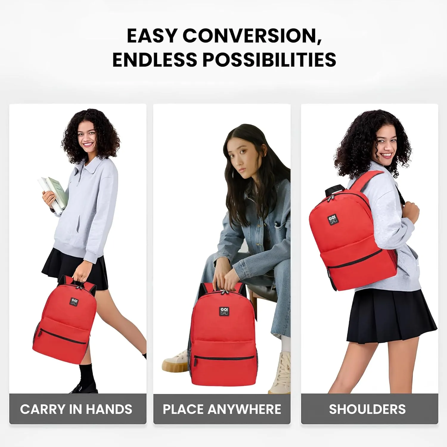 Travel Backpack Spacious for Books and Laptops Comfortable Adjustable Straps Zip-around Closure Bottle Pockets 17Inch