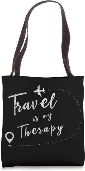 Travel is my Therapy Travel Agent Tote Bag