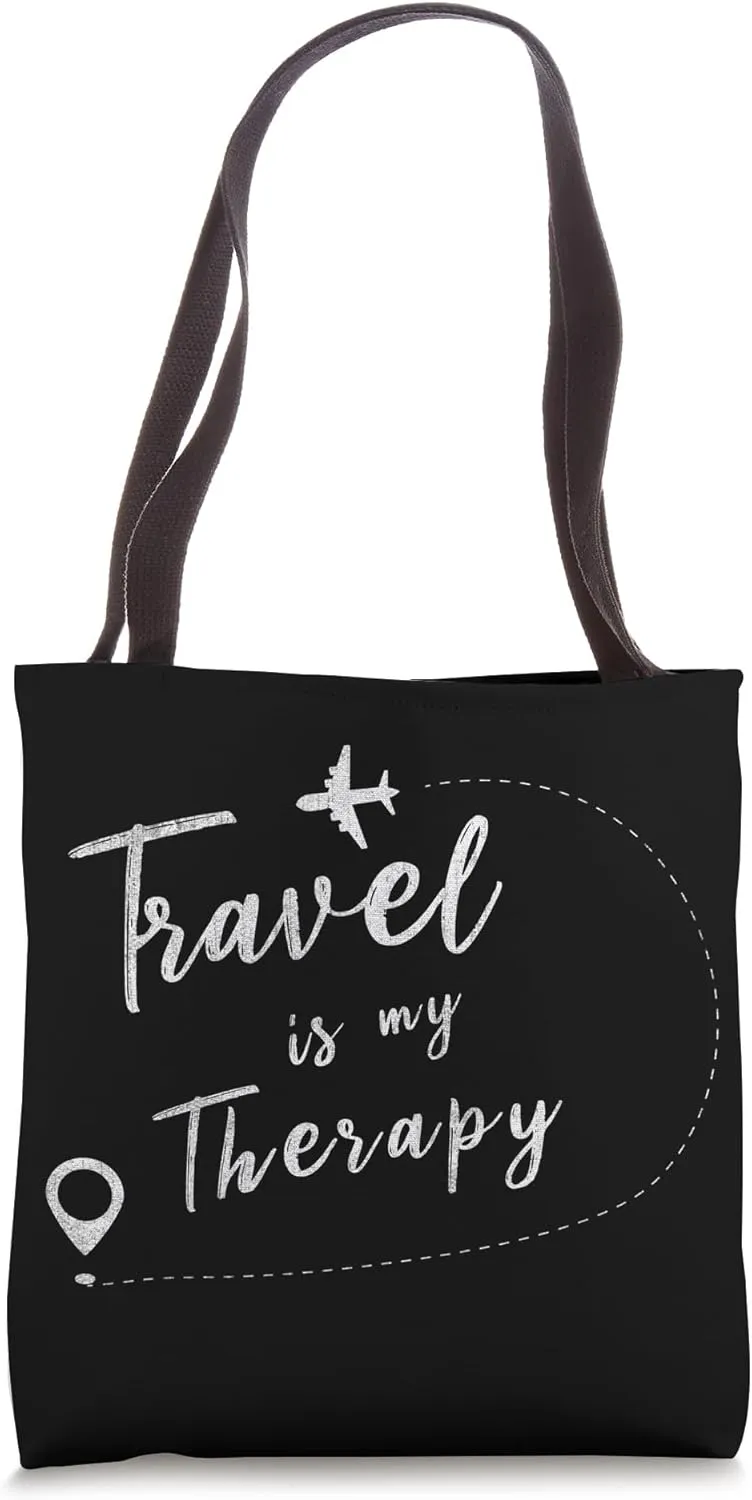 Travel is my Therapy Travel Agent Tote Bag