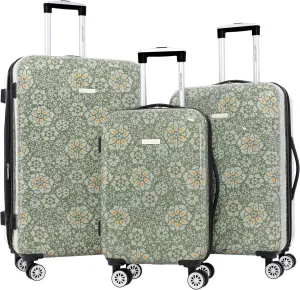 Travelers Club Bella Caronia Deluxe 20", 7 Luggage & Travel Accessories, Jamila, 3 Piece Set