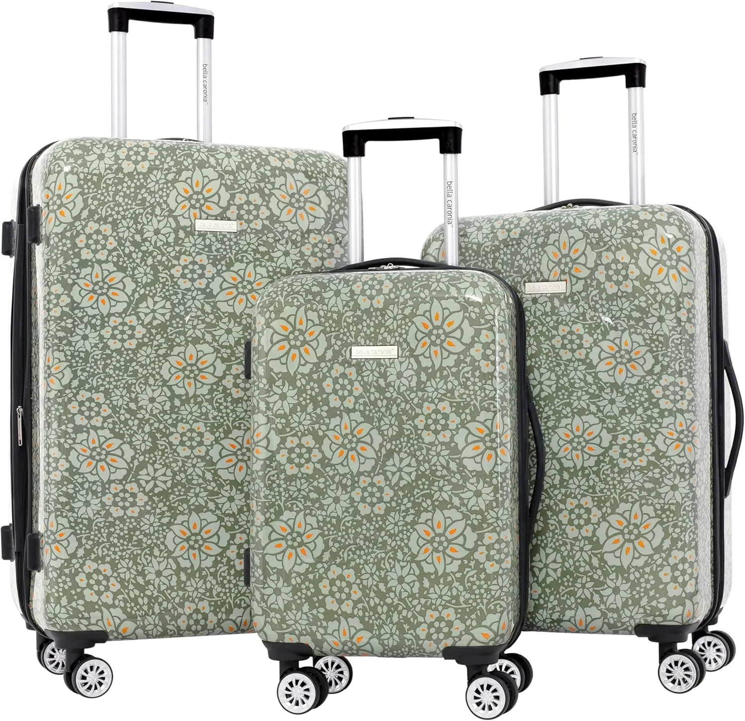 Travelers Club Bella Caronia Deluxe 20", 7 Luggage & Travel Accessories, Jamila, 3 Piece Set