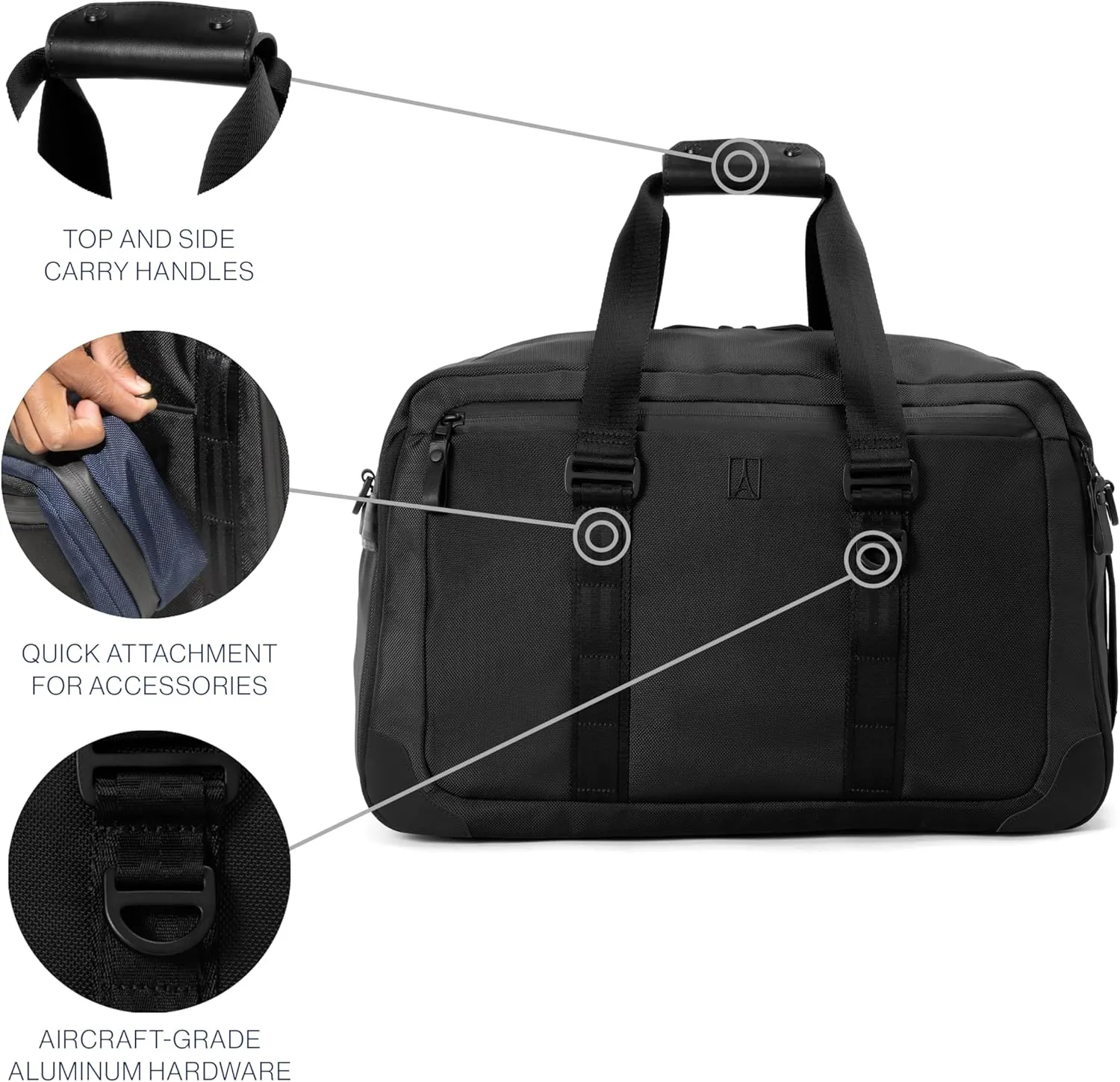 Travelpro Altitude Double Expansion Travel Duffel Bag, 40-48l