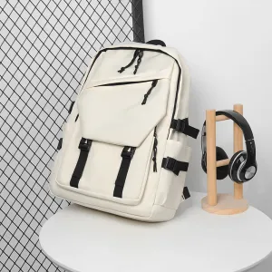 Trendy Simple Couple College Fashion Large Bags