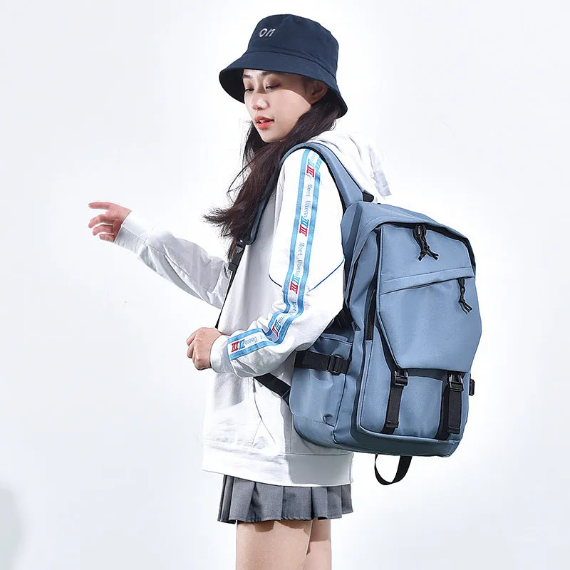 Trendy Simple Couple College Fashion Large Bags