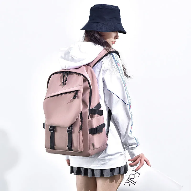 Trendy Simple Couple College Fashion Large Bags