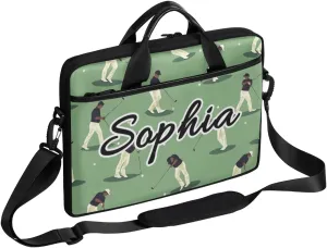TropicalLife Personalized Laptop Bag 15 Inch Custom Sleeve Case with Handle Shoulder Strap Computer Messenger Bag