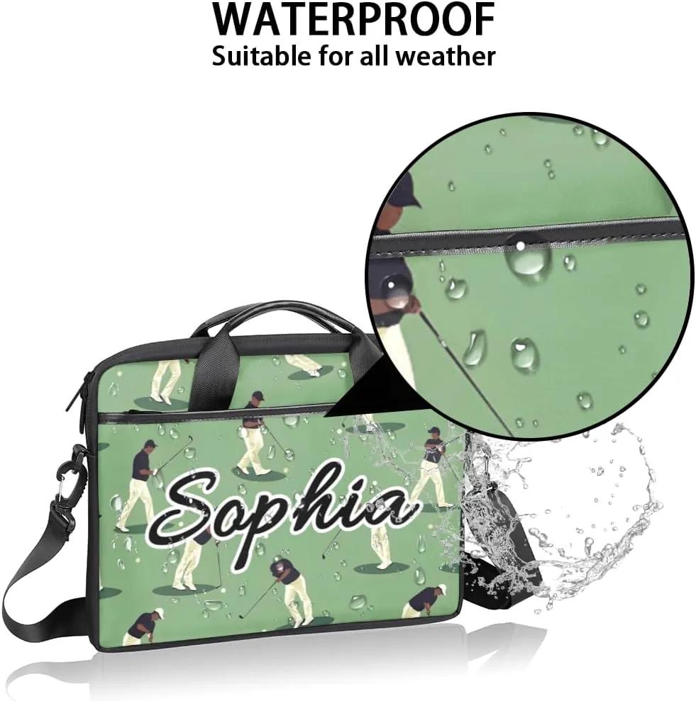 TropicalLife Personalized Laptop Bag 15 Inch Custom Sleeve Case with Handle Shoulder Strap Computer Messenger Bag