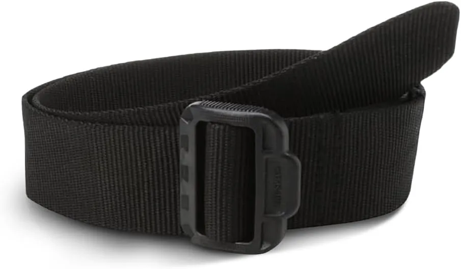 Tru-Spec Security Friendly Tactical Belt - Durable, Rip-Resistant Nylon Belts for Men and Women with Non-Metallic Buckle, Black - 5X-Large