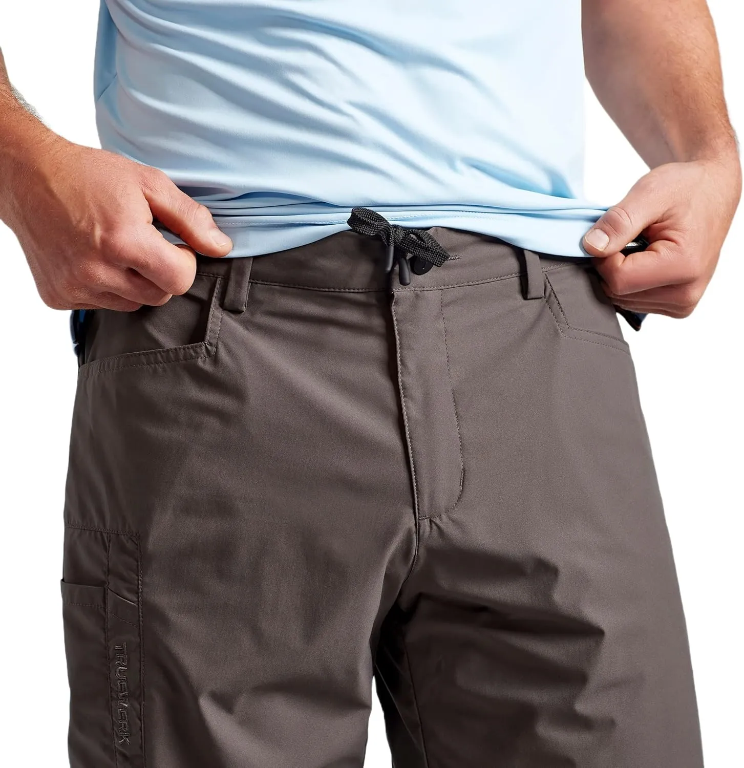 TRUEWERK Men's Workwear Cloud Shorts - Men's Workwear Shorts, Breathable, Moisture Wicking, Technical Work Utility Shorts