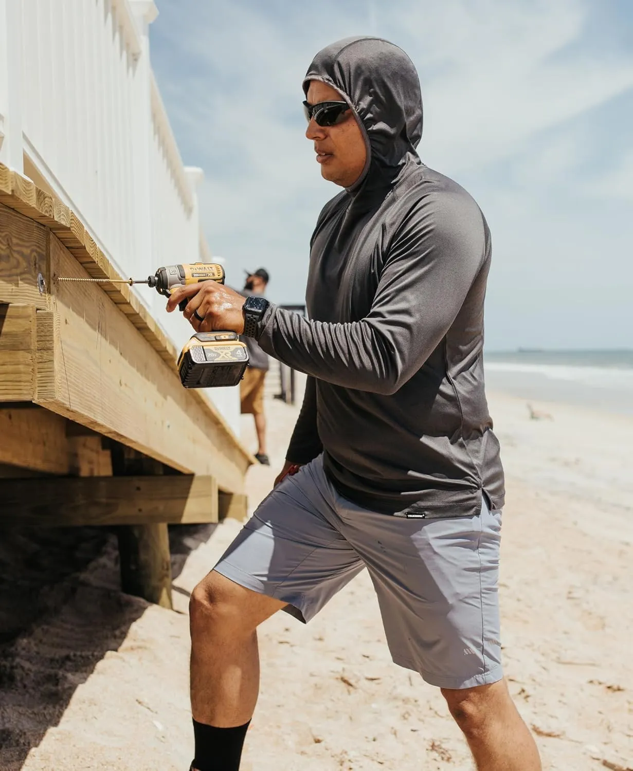 TRUEWERK Men's Workwear Cloud Shorts - Men's Workwear Shorts, Breathable, Moisture Wicking, Technical Work Utility Shorts