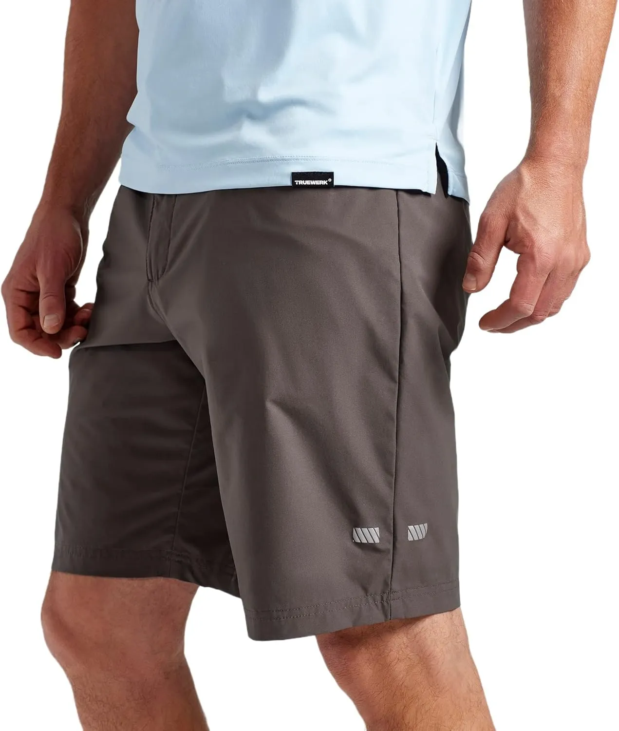TRUEWERK Men's Workwear Cloud Shorts - Men's Workwear Shorts, Breathable, Moisture Wicking, Technical Work Utility Shorts