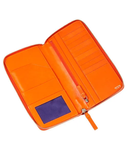 TUMI Prism Travel Leather Wallet