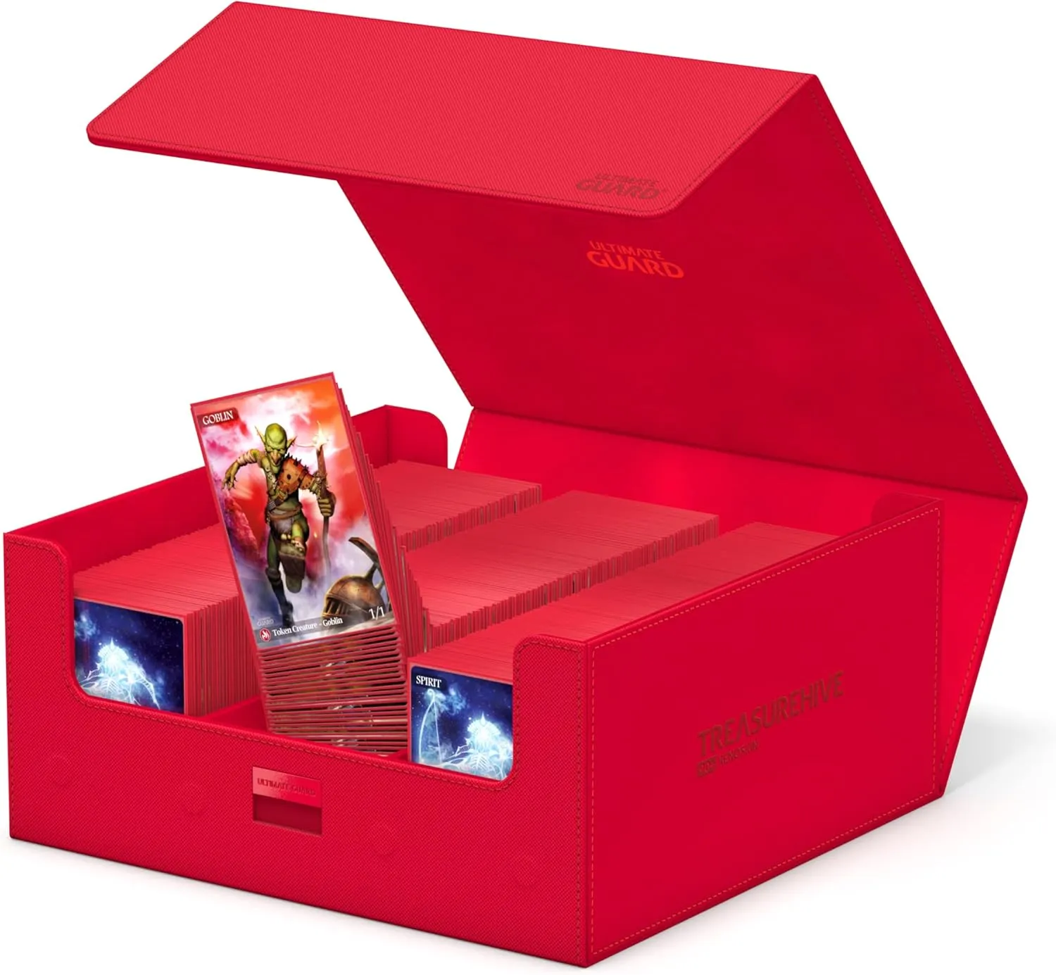 Ultimate Guard Treasurehive 90 , Magnetic Case for 90 Magnetic Card Cases (35pt) or Over 370  Toploaders, Red, Magnetic Closure & Snaplock Mechanism…