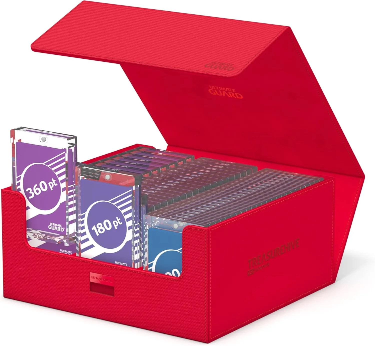 Ultimate Guard Treasurehive 90 , Magnetic Case for 90 Magnetic Card Cases (35pt) or Over 370  Toploaders, Red, Magnetic Closure & Snaplock Mechanism…