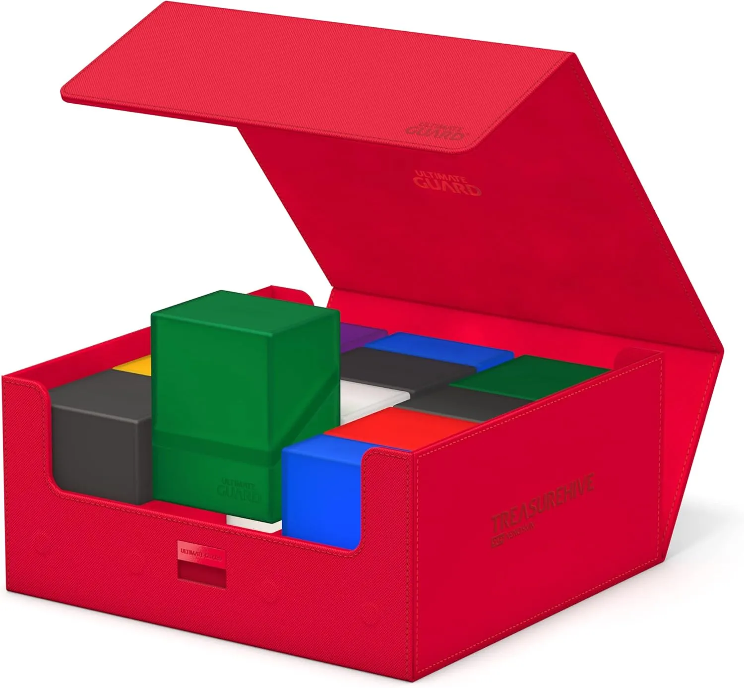 Ultimate Guard Treasurehive 90 , Magnetic Case for 90 Magnetic Card Cases (35pt) or Over 370  Toploaders, Red, Magnetic Closure & Snaplock Mechanism…