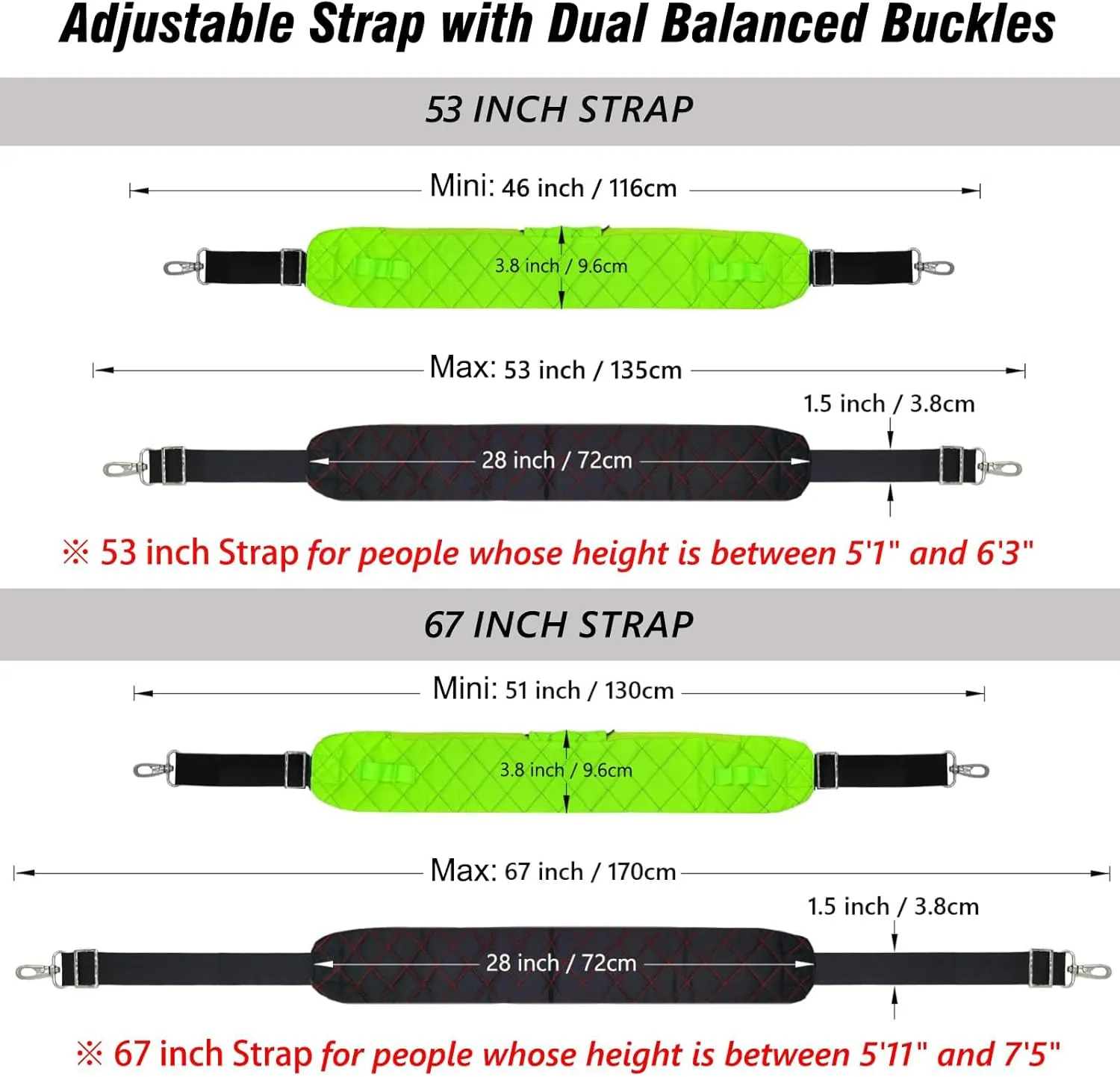 Ultra Comfortable Shoulder Strap Bag Belt with Anti-Theft Pockets and Padded, 2 Tone Reversible Use, Stylish & Secure