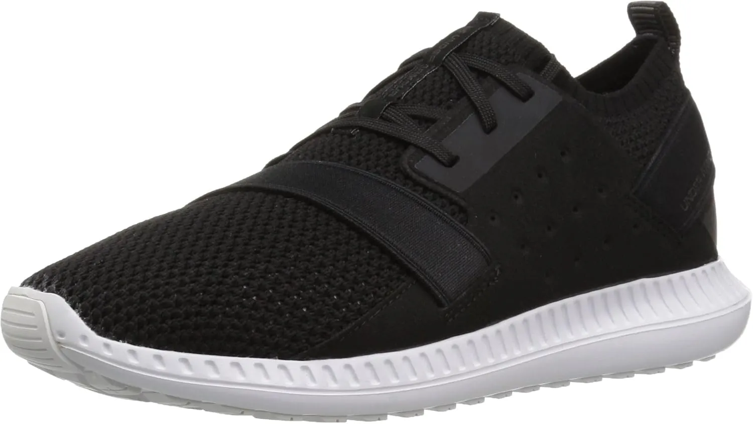 Under Armour Boys' Boys' Grade School Threadborne Shift, Black (001)/White, 6