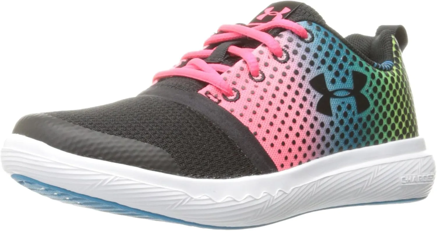Under Armour Girls' Pre School Charged 24/7 Prism, Black (001)/Blue Shift, 12K