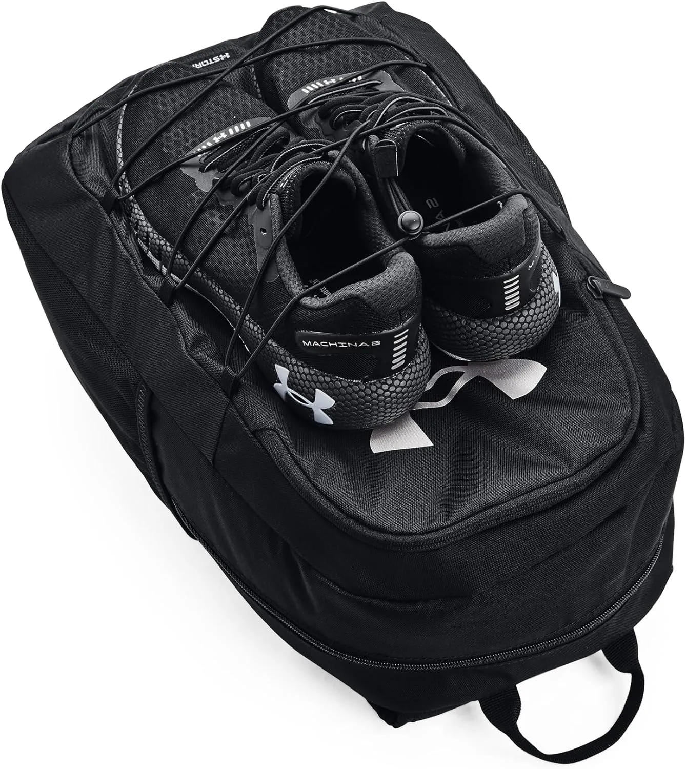 Under Armour Unisex-Adult Hustle Sport Backpack , Black (001)/Silver , One Size Fits All