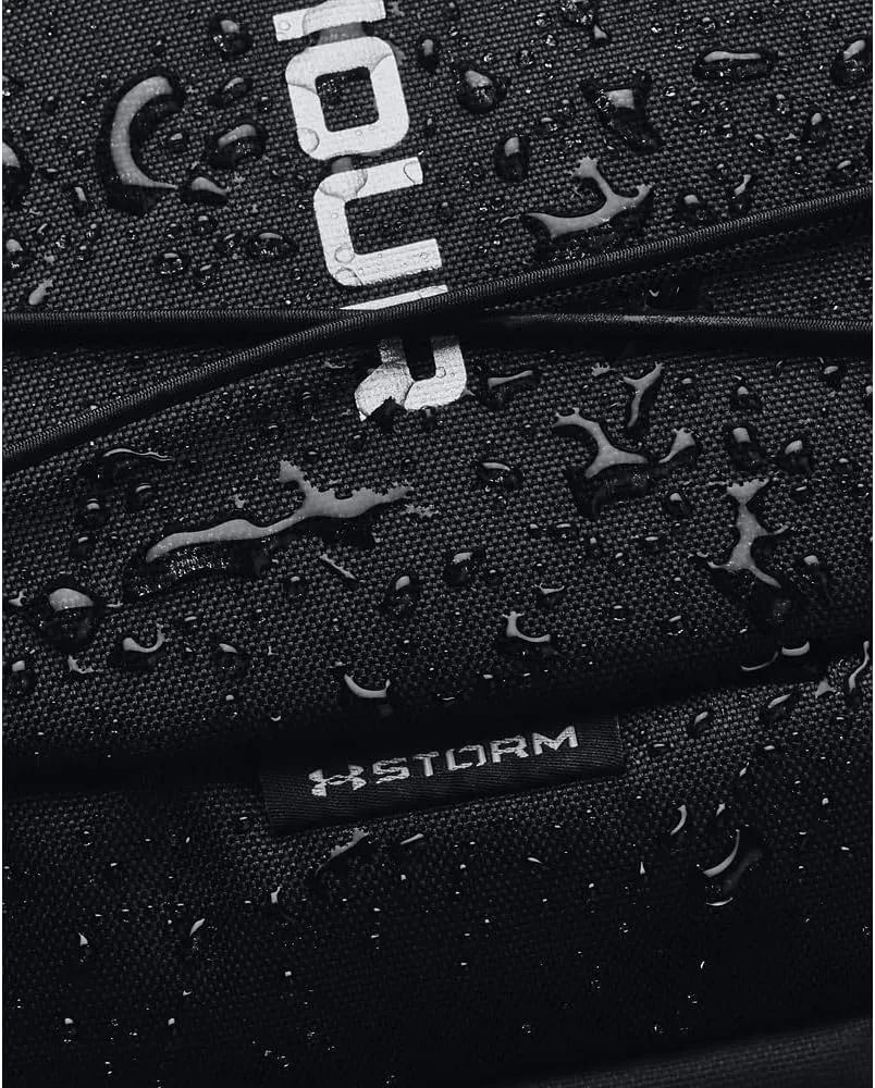 Under Armour Unisex-Adult Hustle Sport Backpack , Black (001)/Silver , One Size Fits All