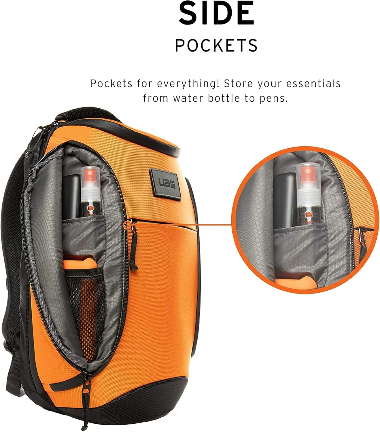 URBAN ARMOR GEAR UAG 18-Liter Backpack Lightweight Tough Weather Resistant Laptop Backpack, fits up to 13-inch, Standard Issue Orange