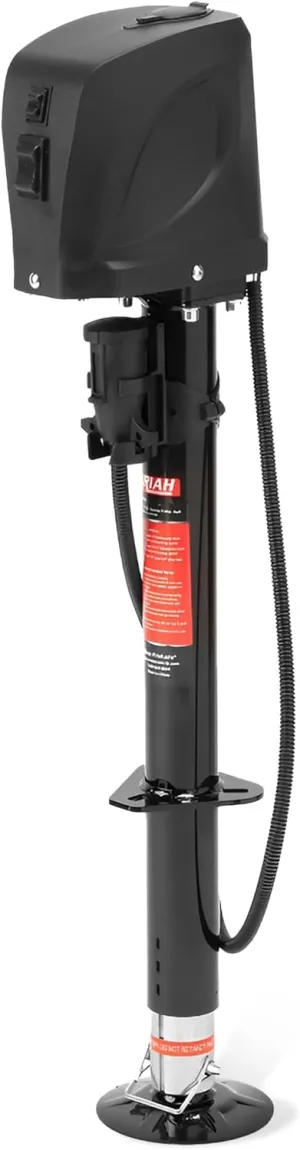 Uriah Products DC Electric Trailer Jack with 7-Way Connector, 12V, 5000 lb Lift Capacity