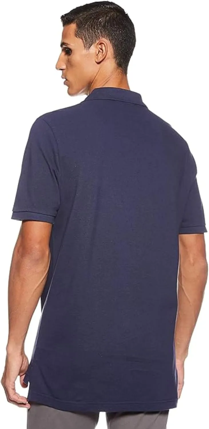 U.S. Polo Assn. Men's Classic Polo Shirt, Two-Button Closure Pique Polo Shirt, Summer Fashion Golf Shirt